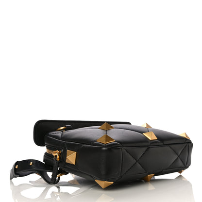 Valentino Garavani Nappa Roman Stud Crossbody Black 4 of 10