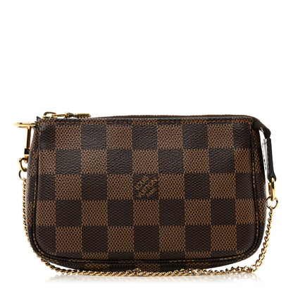 Louis Vuitton Damier Ebene Mini Pochette Accessories 1 of 8