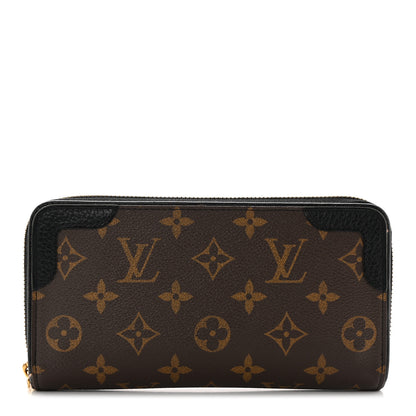 Louis Vuitton Monogram Zippy Retiro Wallet Black 1 of 11