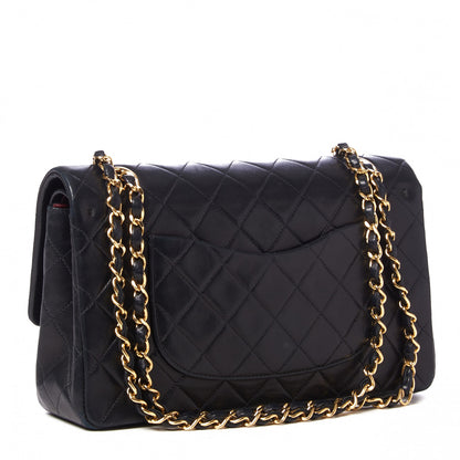 Chanel Lambskin Quilted Medium Double Flap Black 2 of 9