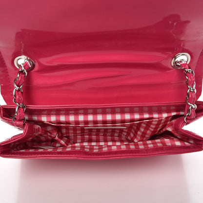 Chanel Vinyl Small Lipstick Flap Fuchsia 5 of 9