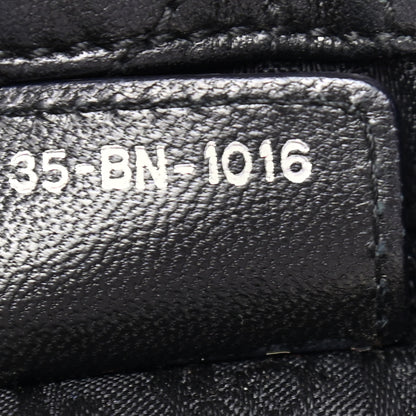 Christian Dior Lambskin Cannage Small Soft Lady Dior Tote Black 6 of 9