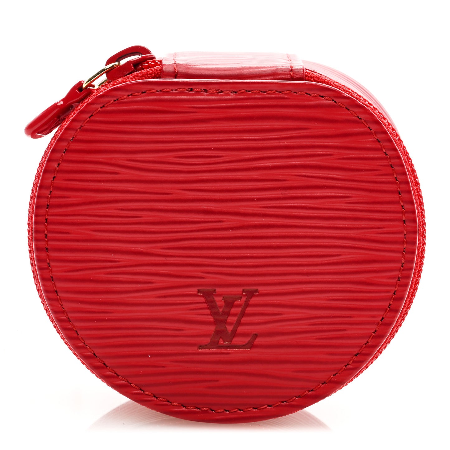 Epi Ecrin Bijoux 8cm Jewelry Box Case Castillan Red