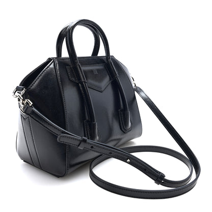 Givenchy Box Calfskin Mini Lock Antigona Shoulder Bag Black 3 of 9
