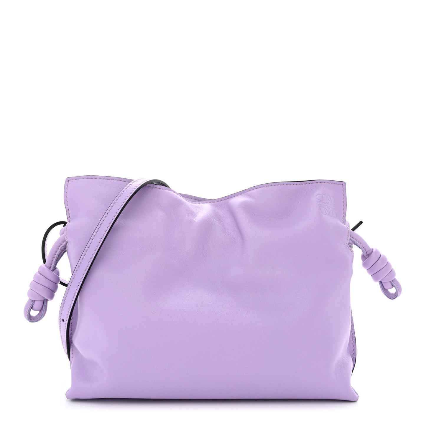 Calfskin Mini Flamenco Knot Bag Light Mauve