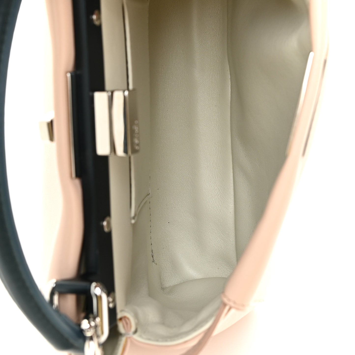 Nappa Colorblock Mini Peekaboo Iconic Satchel Soap Amazzonia Opal