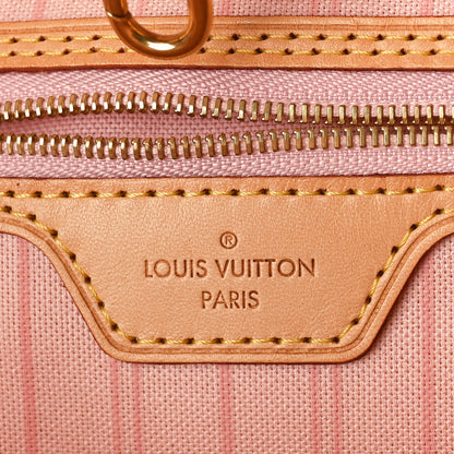 Louis Vuitton Damier Azur Neo Neverfull MM Rose Ballerine 7 of 11