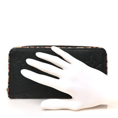 Louis Vuitton Empreinte Monogram Giant Wild At Heart Zippy Wallet Black 2 of 6