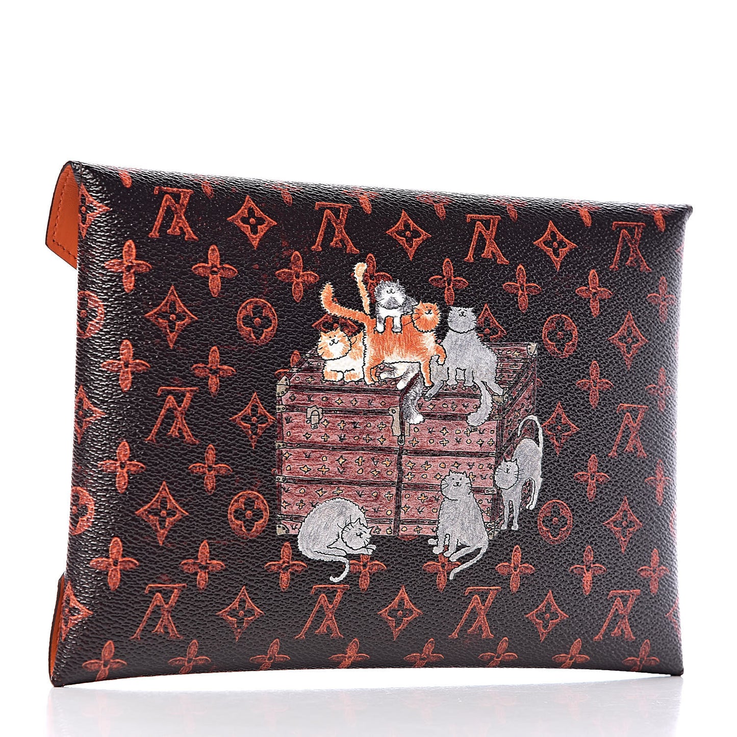 Catogram Kirigami Pochette Set Marron White Black
