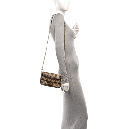 Fendi Fabric Jacquard FF 1974 Mini Baguette Beige Sand 2 of 11