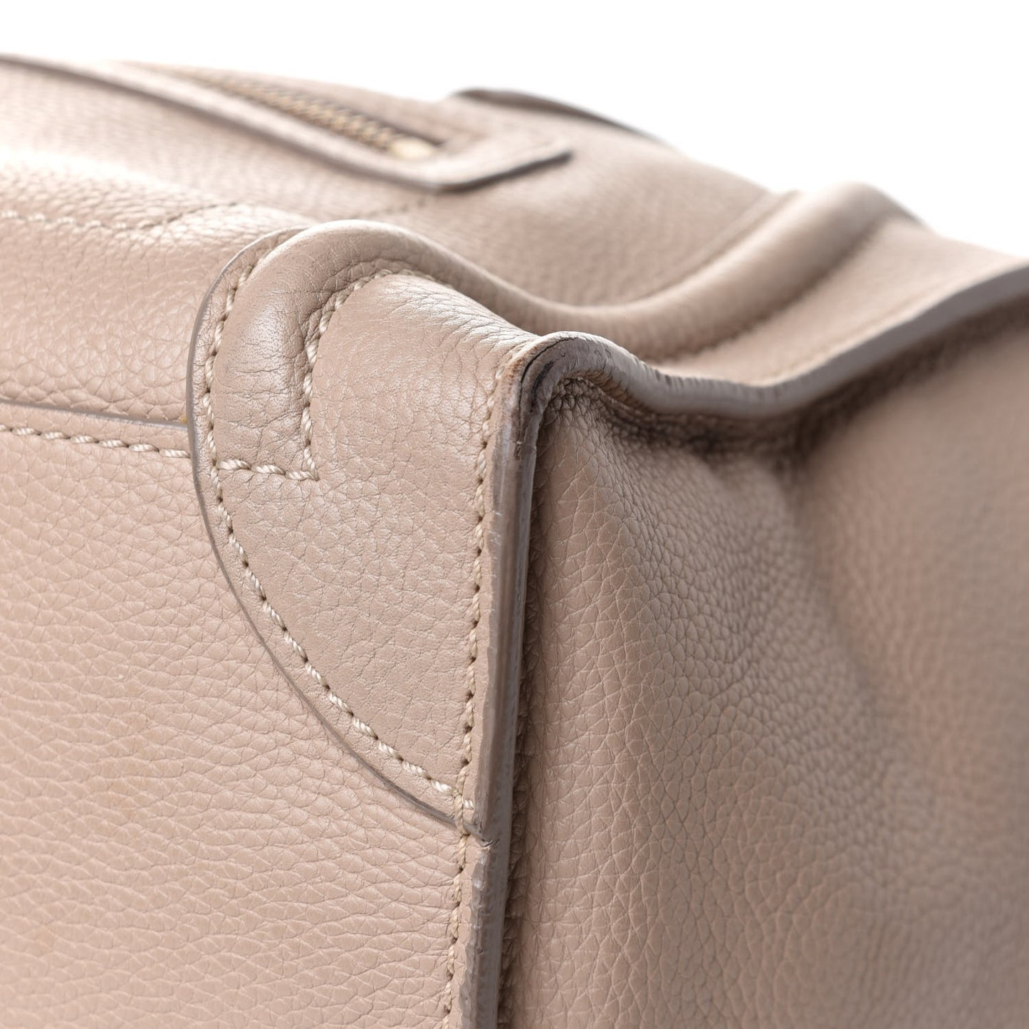 Drummed Calfskin Micro Luggage Souris
