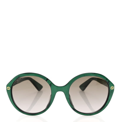 Gucci Acetate Round Sunglasses GG0023S Green 2 of 8