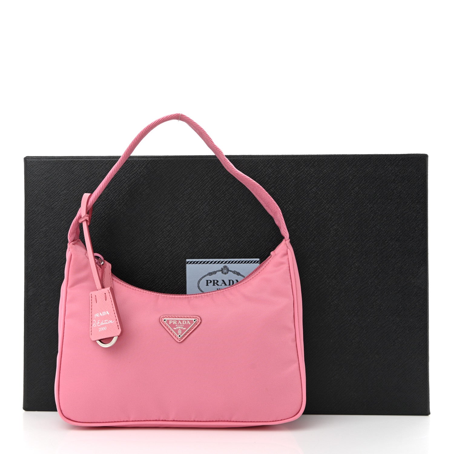 Prada Tessuto Nylon Mini Re-Edition 2000 Bag Begonia 12 of 12