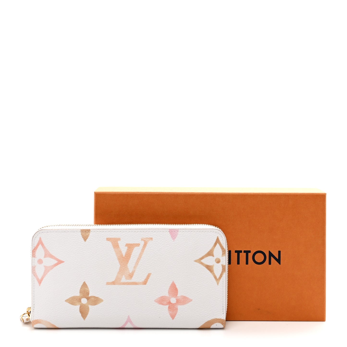 Monogram Giant By The Pool Zippy Wallet Resort Beige