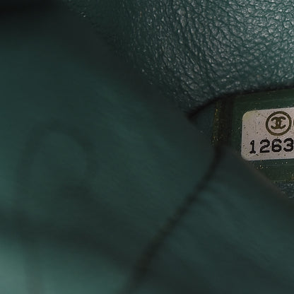 Chanel Lambskin Quilted Medium Double Flap Green 7 of 14