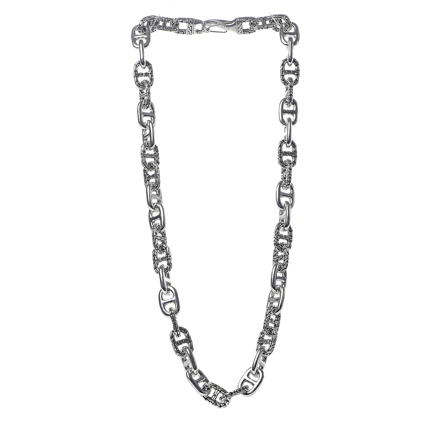 John Hardy Sterling Silver Classic Chain Interlocking Necklace 3 of 5