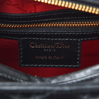 Christian Dior Lambskin Cannage Medium Lady Dior Black 6 of 7