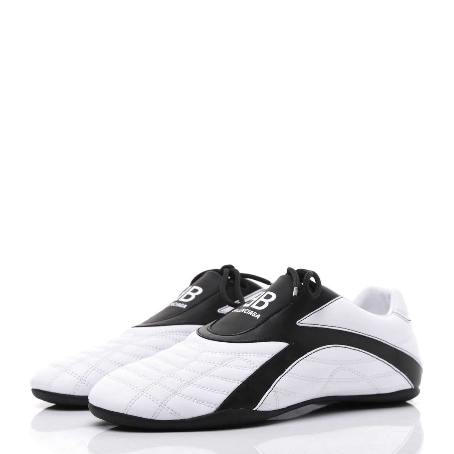 Balenciaga Polyurethane Womens Zen Sneakers 41 White Black 3 of 8