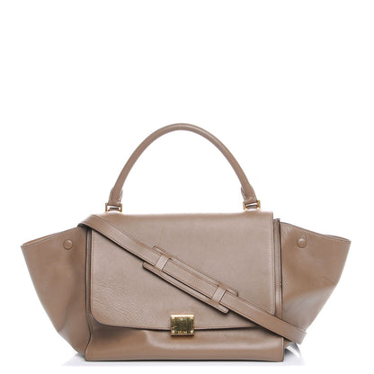 Celine Smooth Calfskin Medium Trapeze Taupe 1 of 10