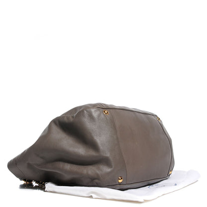 Prada Soft Calf Chain Tote Bambu 4 of 10