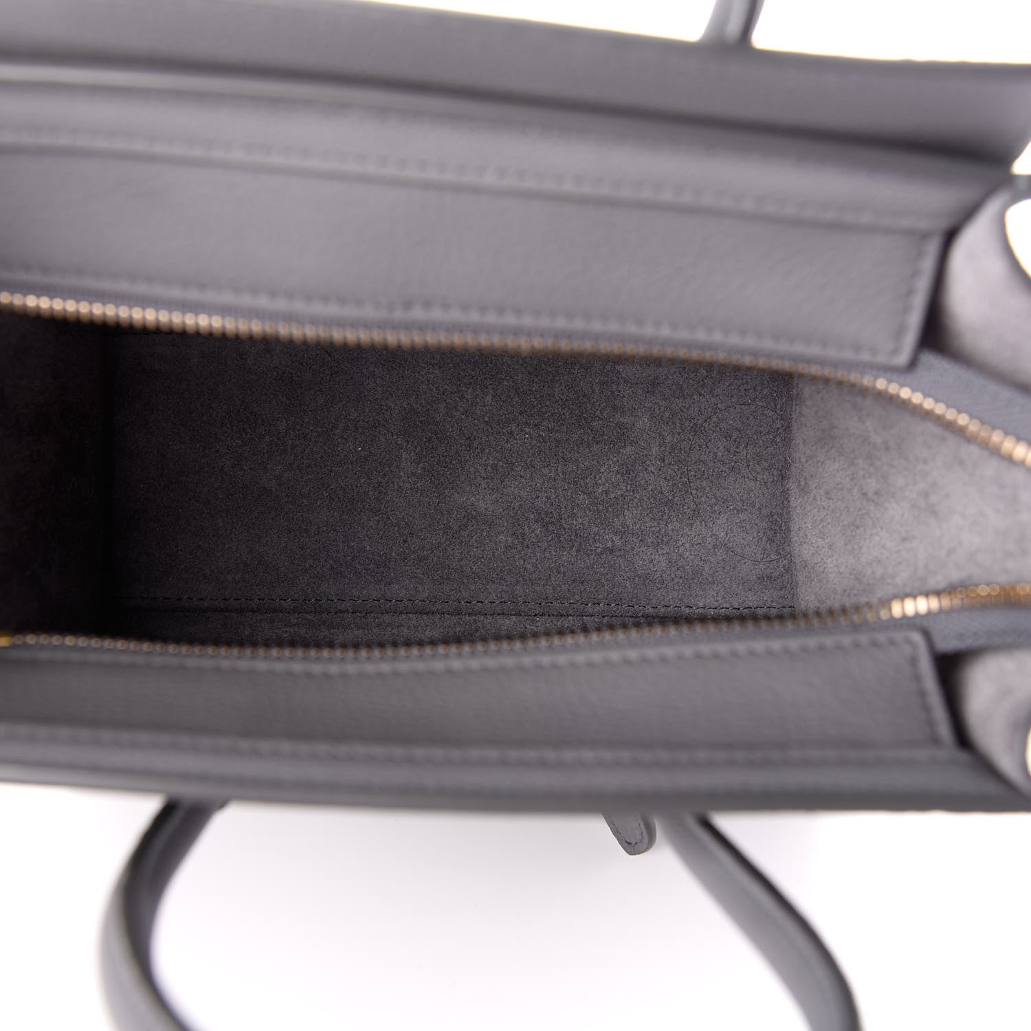 Celine Baby Drummed Calfskin Nano Luggage Kohl 5 of 9