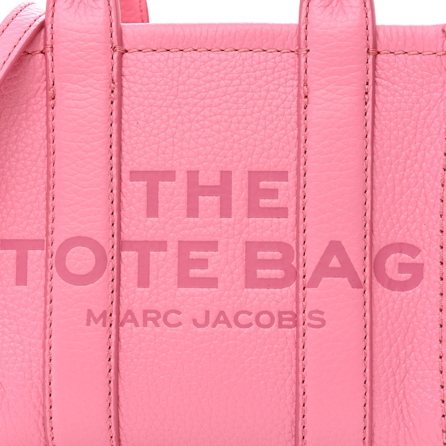 Grained Calfskin Micro The Tote Bag Pink