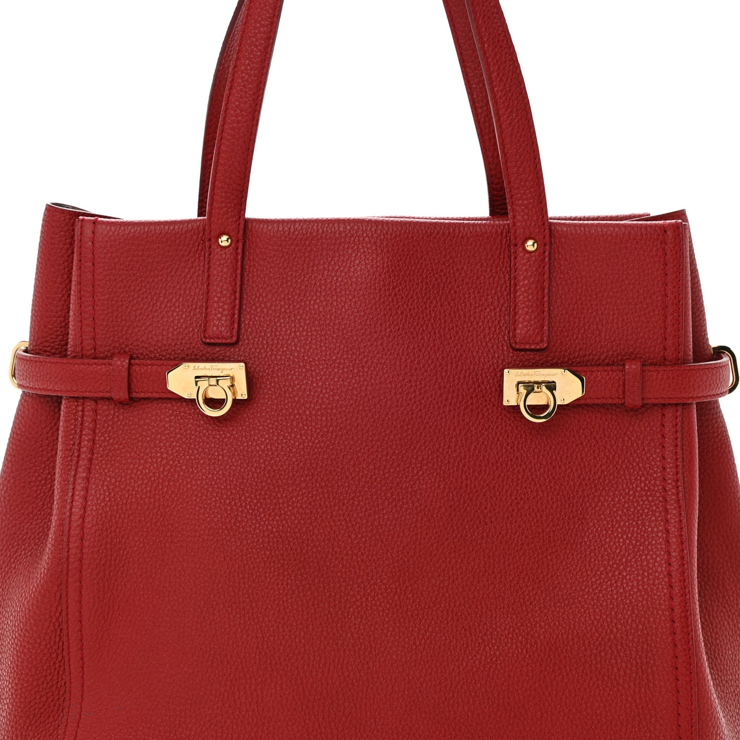 Calfskin Nencia Tote Rosso