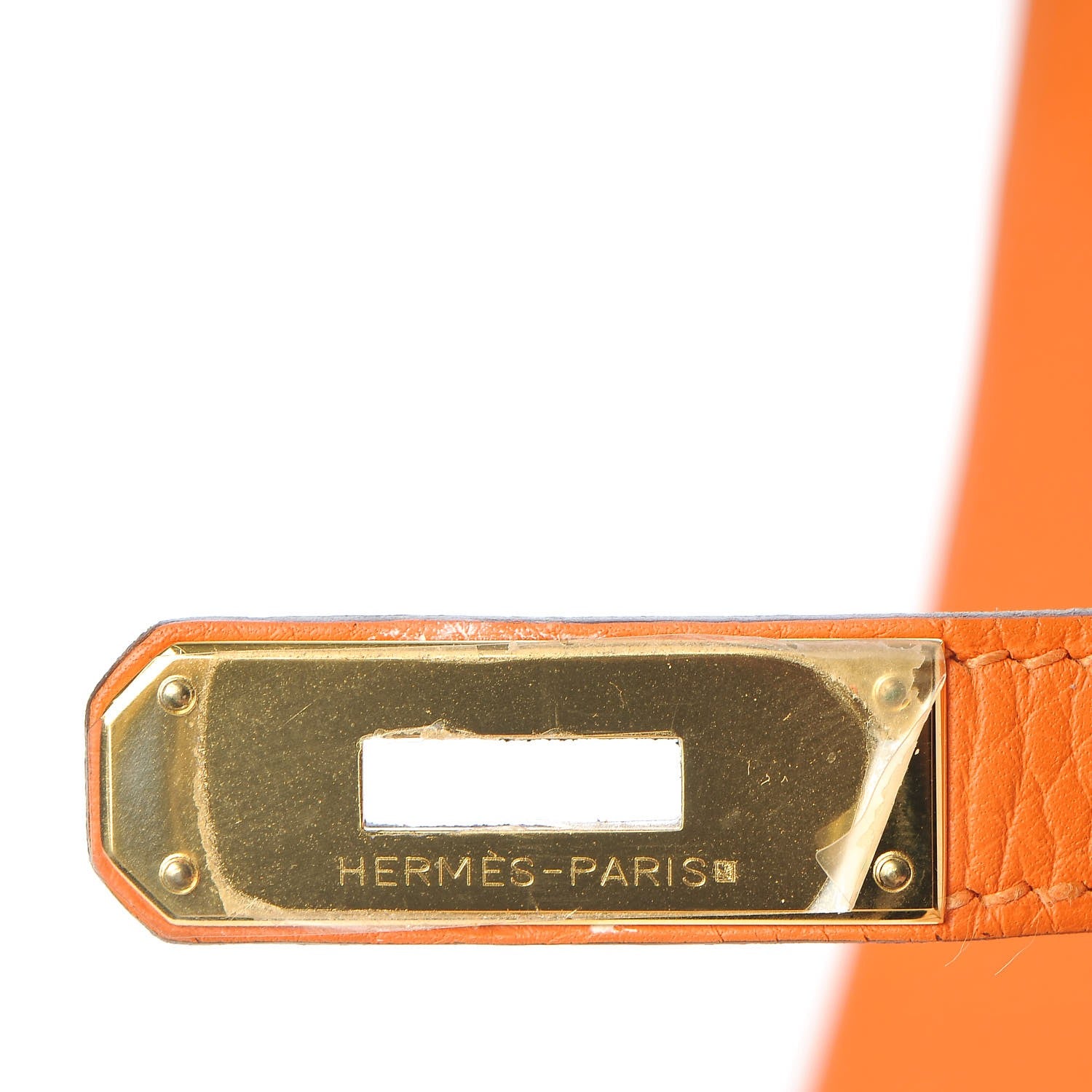 Hermes Taurillon Clemence Birkin 35 Orange 18 of 31
