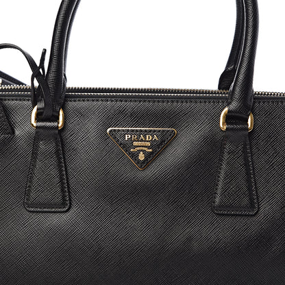 Prada Saffiano Small Galleria Double Zip Tote Black 11 of 11