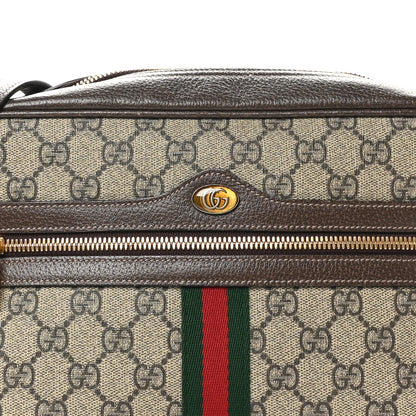 Gucci GG Supreme Monogram Web Small Ophidia Shoulder Bag Brown 8 of 10