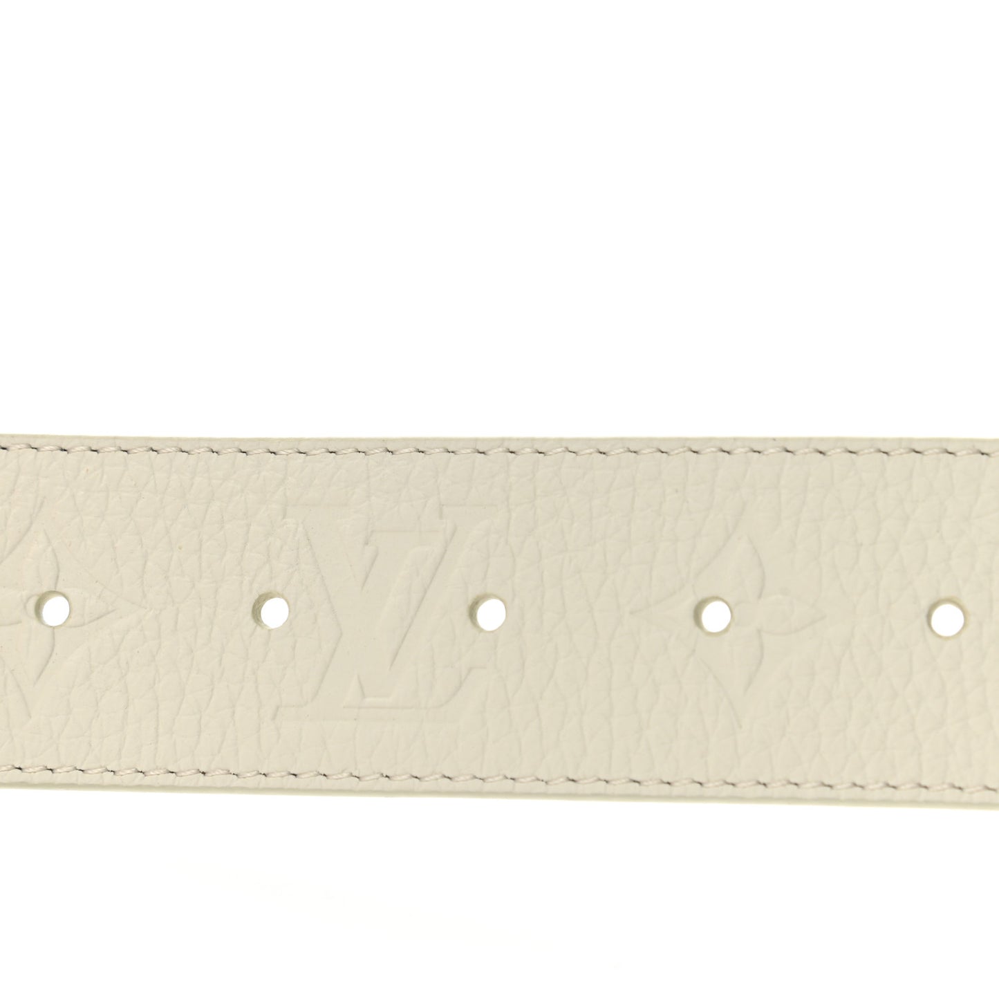 Taurillon Illusion 40mm LV Initiales Belt 90 36 White
