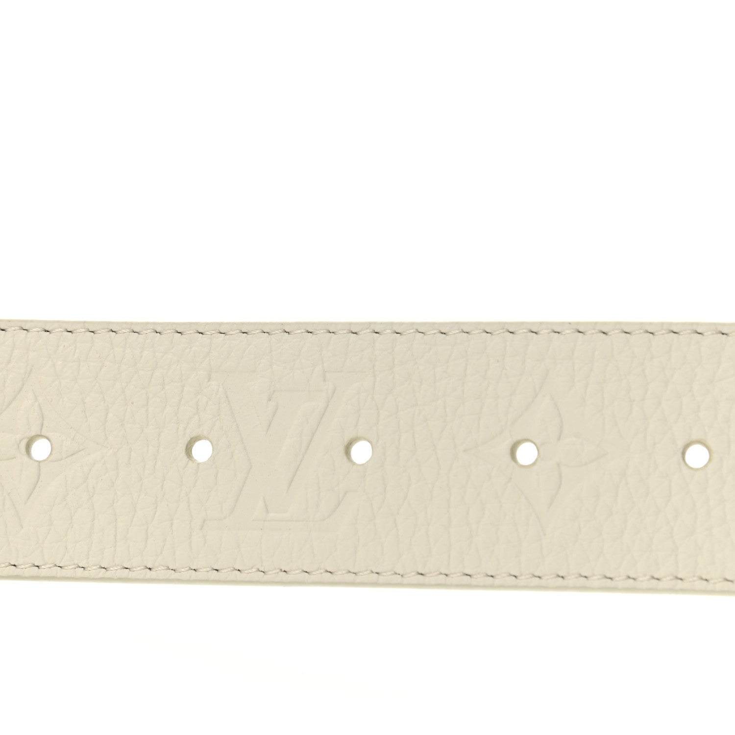 Louis Vuitton Taurillon Illusion 40mm LV Initiales Belt 90 36 White 3 of 7