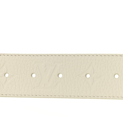 Louis Vuitton Taurillon Illusion 40mm LV Initiales Belt 90 36 White 3 of 7