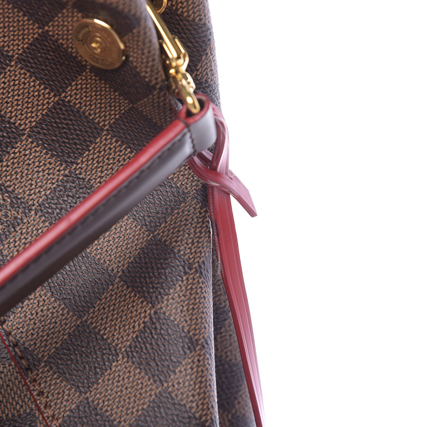 Louis Vuitton Damier Ebene Caissa Hobo Cherry 8 of 11