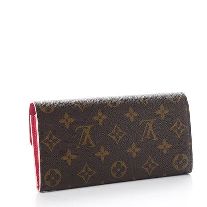 Louis Vuitton Monogram Bloom Flower Emilie Wallet 3 of 7