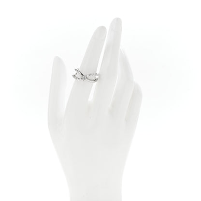 Parker & West by FASHIONPHILE Platinum Diamond .69 Crossover Ring 53 6.5 2 of 7