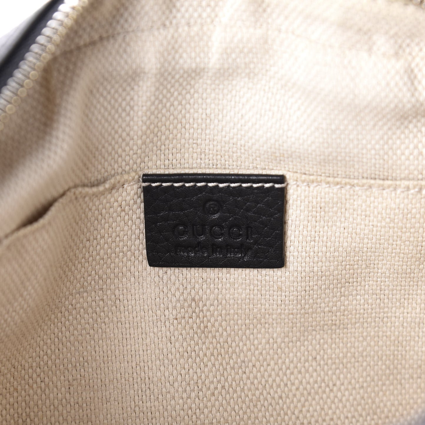 Pebbled Calfskin Small Soho Disco Bag Black