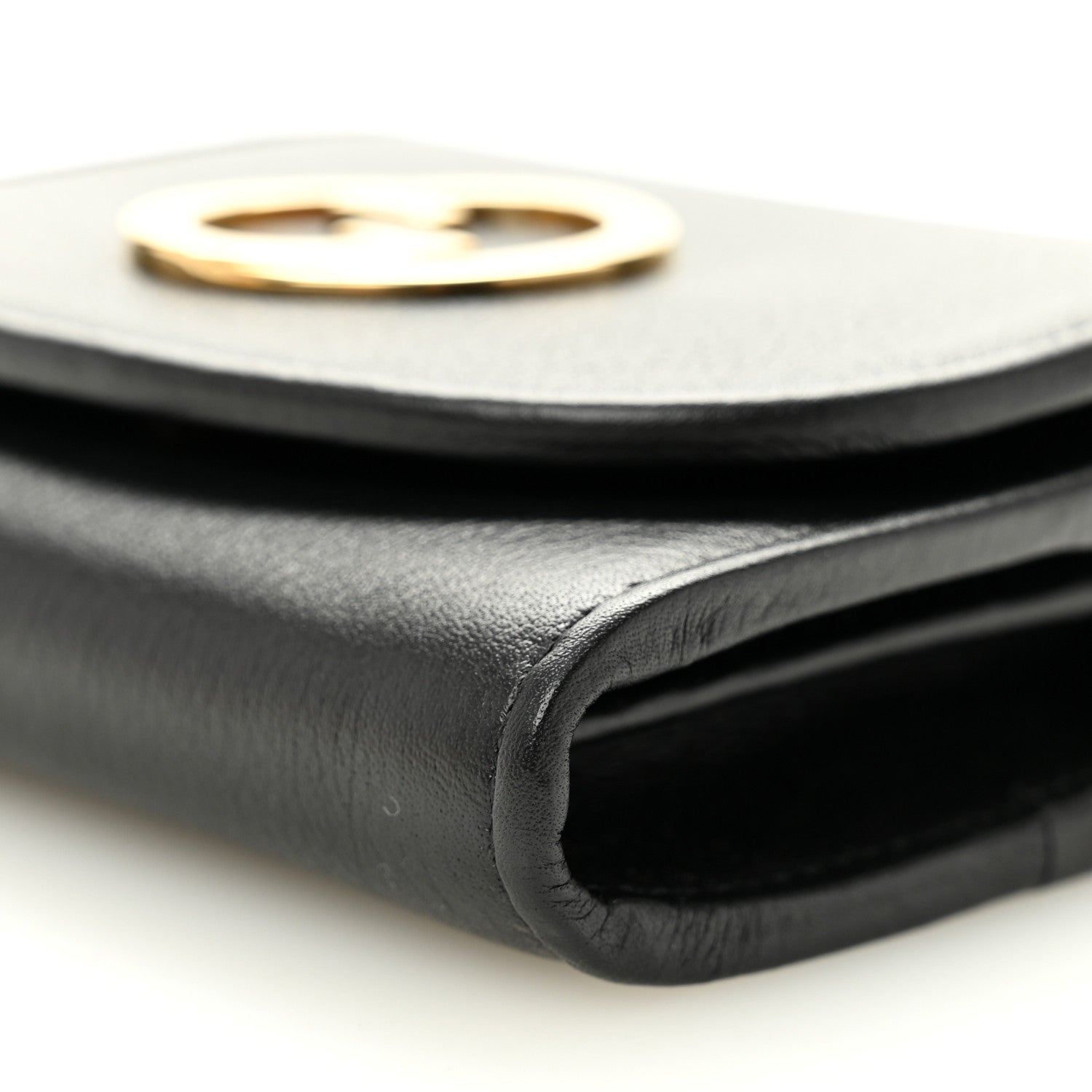 Gucci Roxy Calfskin Medium Blondie Chain Wallet Black 10 of 10