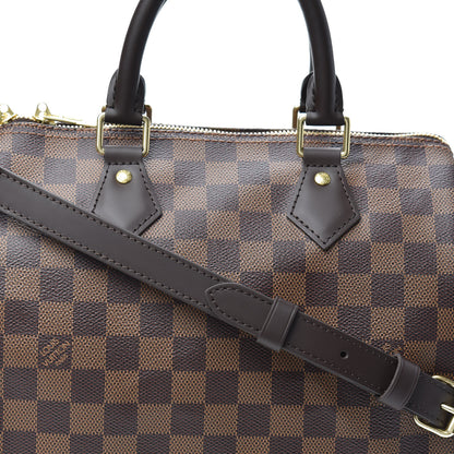 Louis Vuitton Damier Ebene Speedy Bandouliere 25 7 of 9