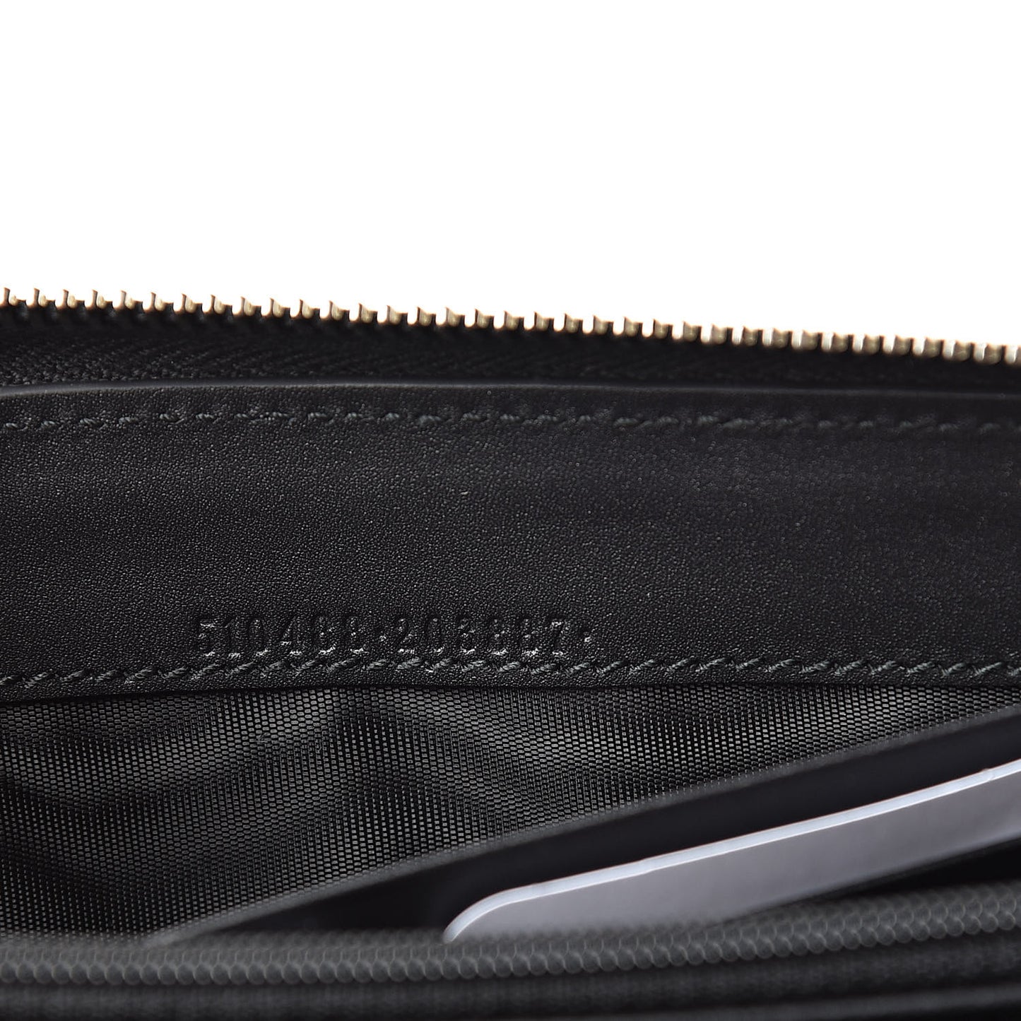 X SEGA Calfskin GUCCY Stars Zip Around Wallet Black Gold