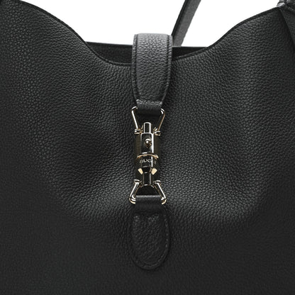 Gucci Pebbled Calfskin Large Jackie 1961 Hobo Black 8 of 10