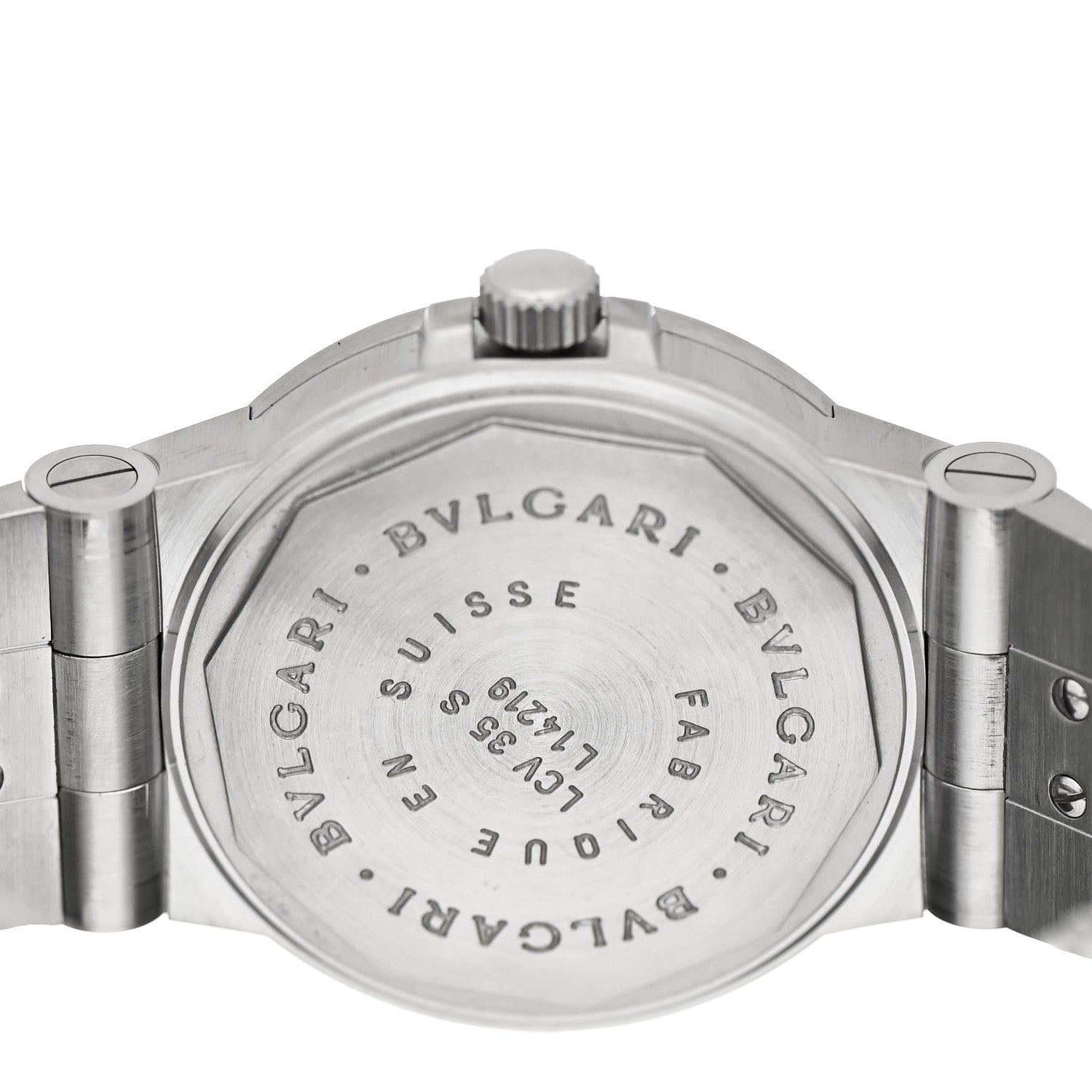 Bulgari Stainless Steel 35mm Diagono Automatic Watch Black 4 of 4