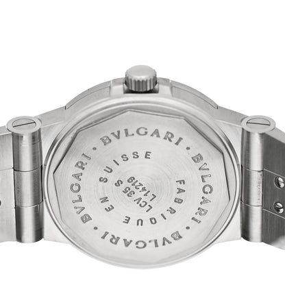 Bulgari Stainless Steel 35mm Diagono Automatic Watch Black 4 of 4