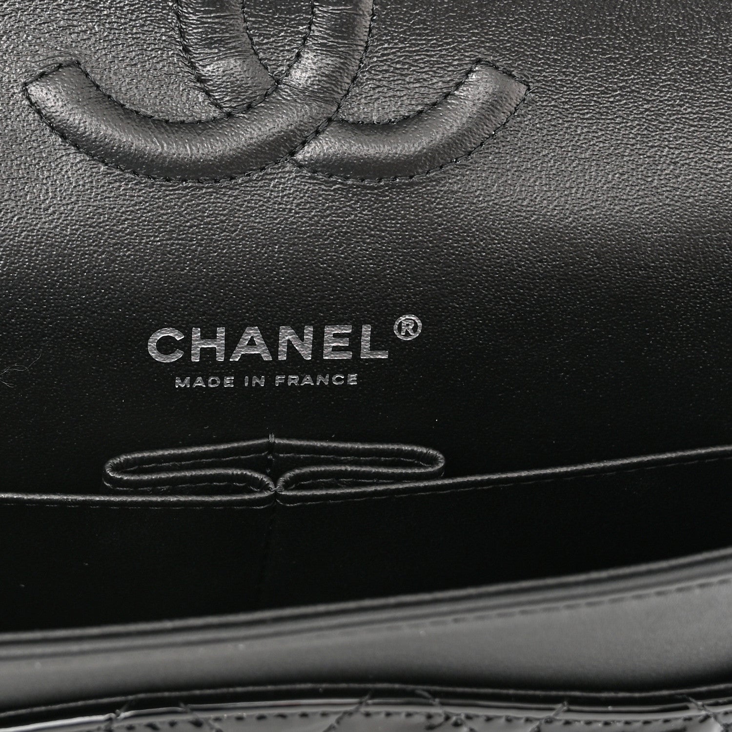 Chanel Patent Quilted Medium Double Flap Black 6 of 10