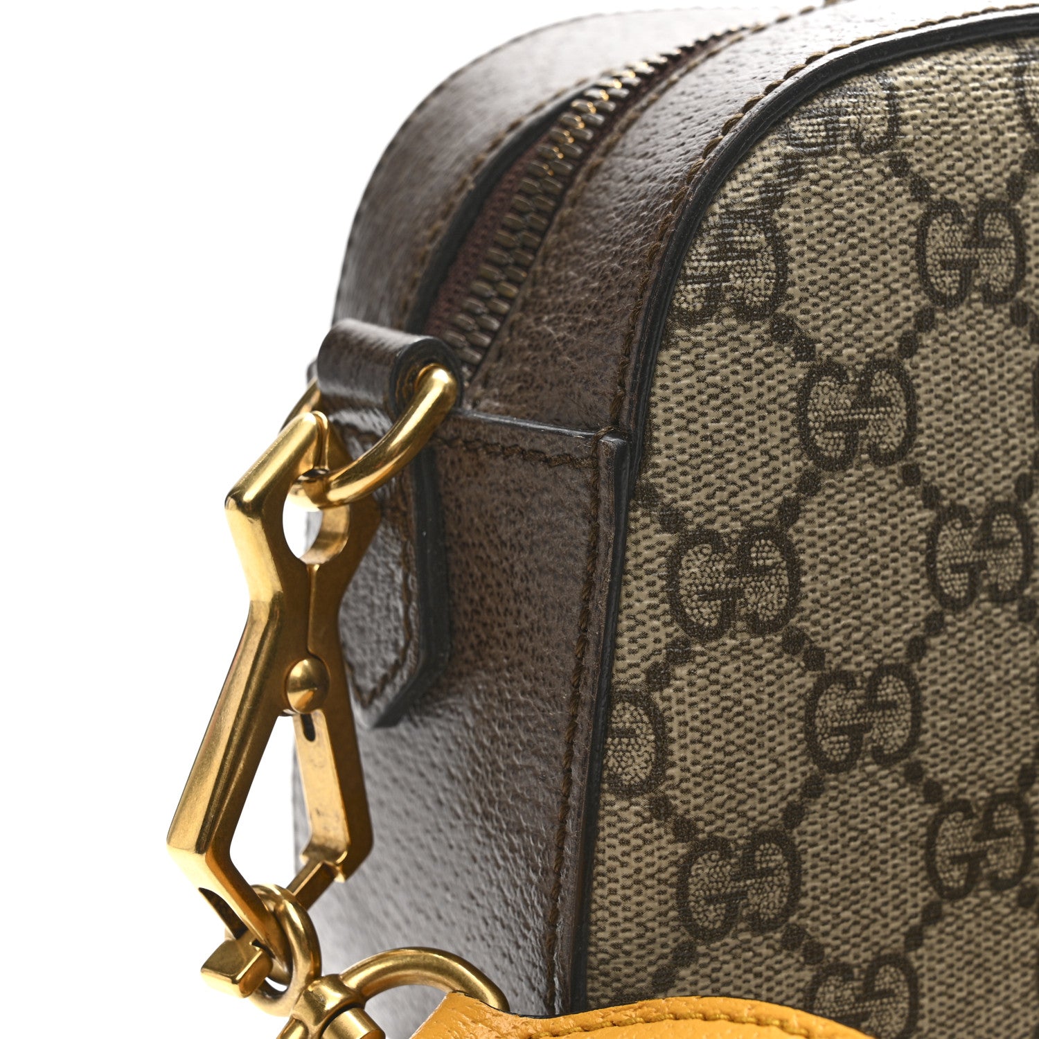 Gucci GG Supreme Monogram Web Neo Vintage Shoulder Bag Beige New Acero Crop 11 of 15
