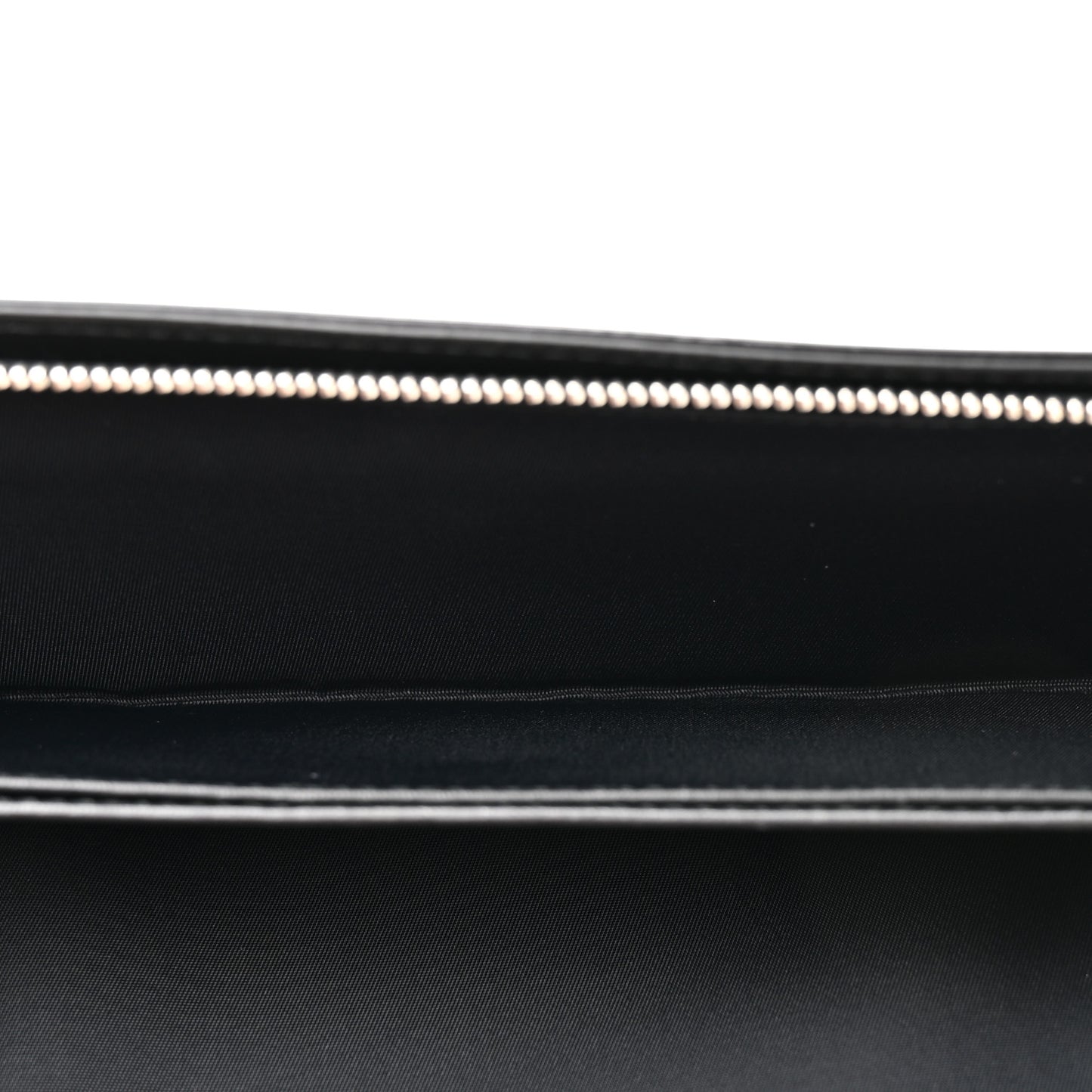 Patent Lambskin Cannage Lady Dior Rendezvous Wallet On Chain Black