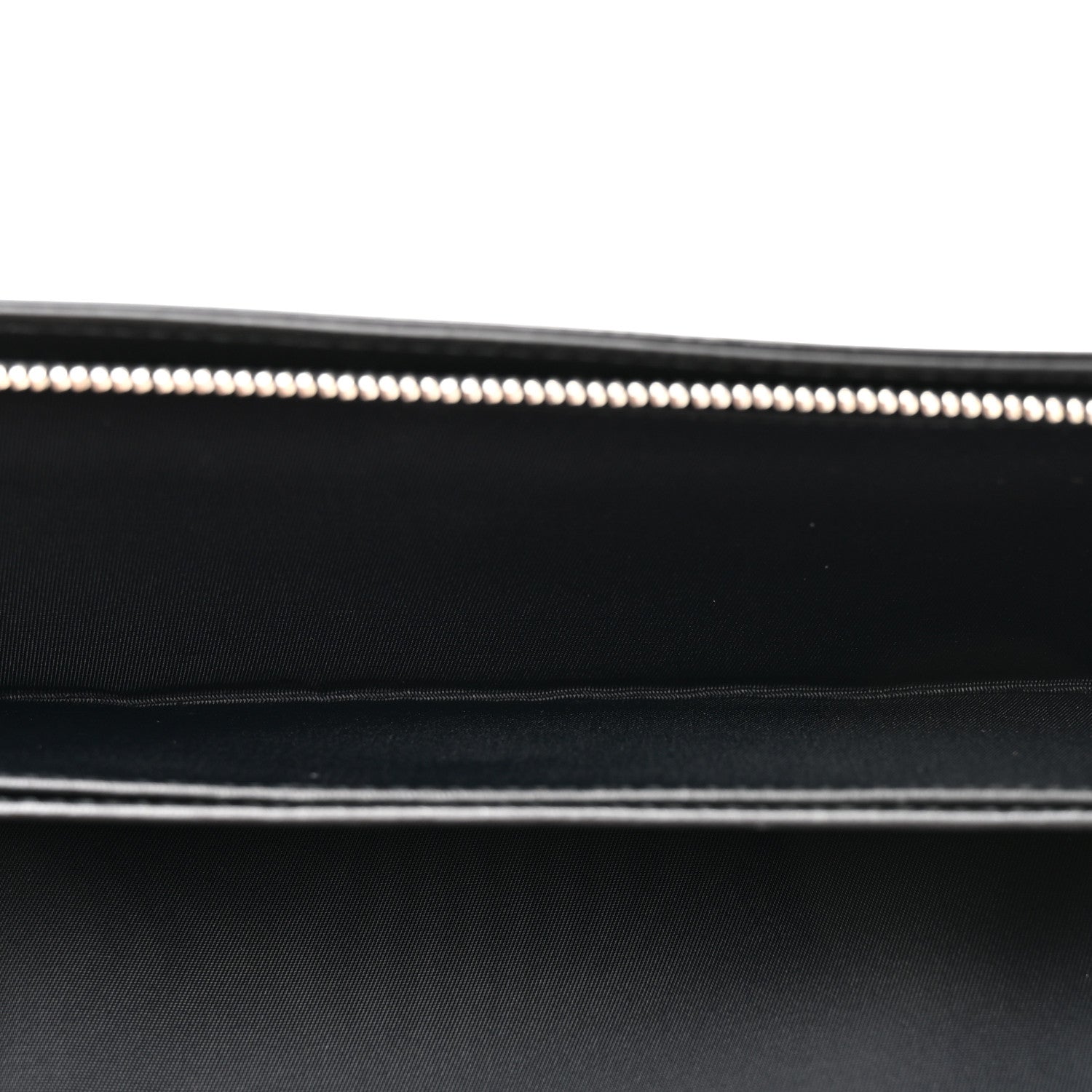 Christian Dior Patent Lambskin Cannage Lady Dior Rendezvous Wallet On Chain Black 5 of 12