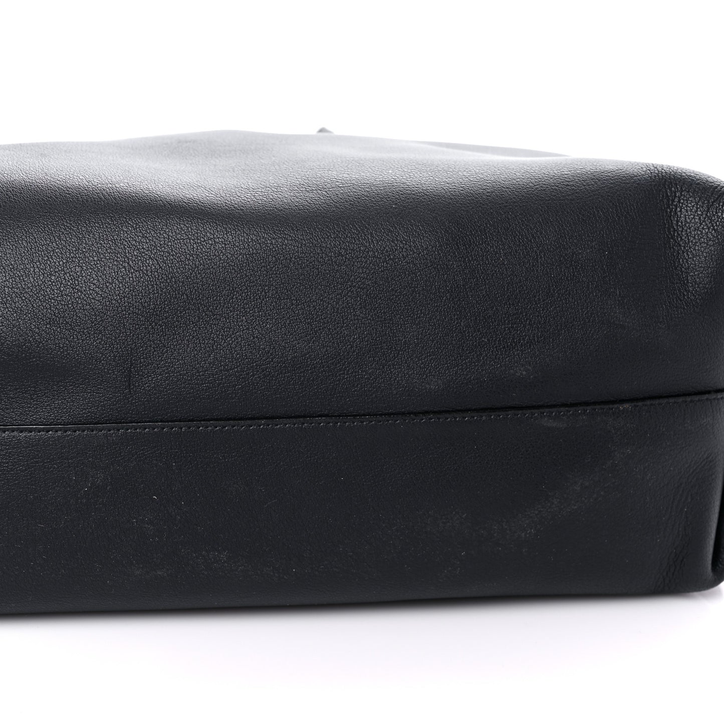 Calfskin Large Shopping Tote Black