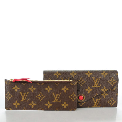 Louis Vuitton Monogram Josephine Wallet Red 5 of 8