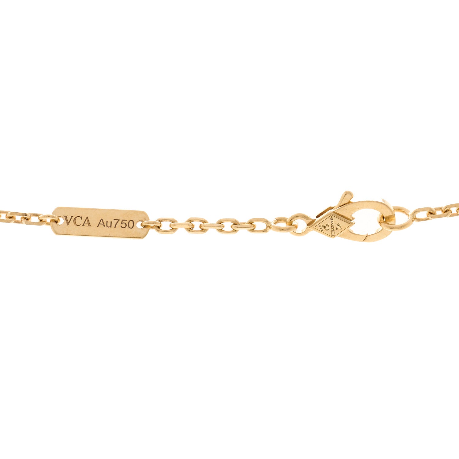 Van Cleef & Arpels 18K Yellow Gold Trace Chain Necklace 70cm 4 of 5